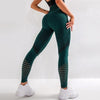 Perforated fitness pants Seamless fitted leggings